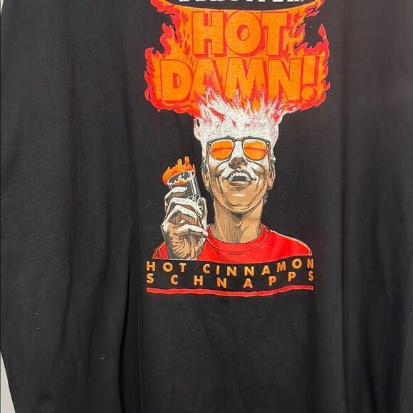 Black Graphic T-Shirt with Bold Print - Picture 3 of 9